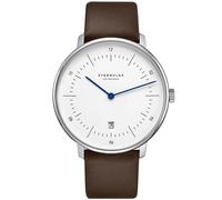 STERNGLAS - NAOS XL - weiß - silber - premium dunkelbraun / 42MM