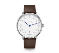STERNGLAS - NAOS XL - weiß - silber - premium dunkelbraun / 42MM