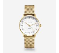 STERNGLAS - NAOS XS - AUTOMATIK - weiß - gold - milanaise gold - 33MM