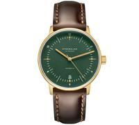 Naos Automatik dunkelgrün gold - Leder - Bridle dunkelbraun