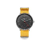 STERNGLAS - HAMBURG AUTOMATIK - Edition Neuwerk - signalgelb /42mm