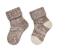 Sterntaler 2er-Pack Socken mit Woll-Anteil 15 braun/natur