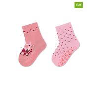 Sterntaler 2er-Set: ABS-Socken in Rosa - Größe 18 | Babysocken Strumpfhosen