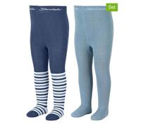 Sterntaler 2er-Set: Strumpfhosen in Blau - Größe 128 | Kinder Socken Strumpfhosen