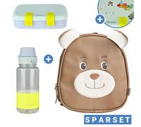 Sterntaler 3-tlg. Kindergarten Set - Mini Rucksack, Brotdose & Trinkflasche - Familie Bär