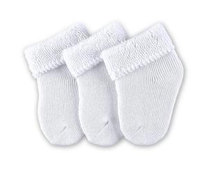 Sterntaler 3er Pack Erstlingssocken mit Umschlag Vollplüsch - Weiß - Gr. 0 - 4 Monate