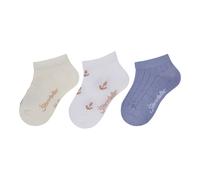 Sterntaler Sneaker Socken 3er Pack Hippo - Unisex Baby- und Kindersocken mit Hippo- und Anker-Motiv, Rippenstruktur, Baumwoll-Mix, Lichtgrau, Größe 22
