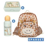 Sterntaler 3er Set Rucksack, Brotdose & Trinkflasche - Giraffe Kaya