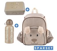 Sterntaler 3er Set Rucksack, Brotdose & Trinkflasche - Hund Lucky
