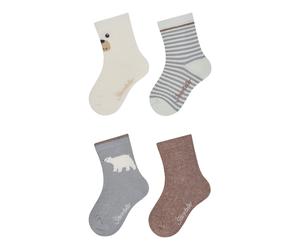 Sterntaler 4er-Pack Socken Eisbär Ringel 17 bunt