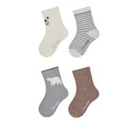 Sterntaler 4er-Pack Socken Eisbär Ringel 19 bunt
