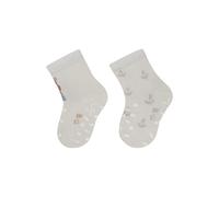 Sterntaler ABS Krabbelsocken Doppelpack Hippo - Baby- und Kinder Krabbelsocken mit ABS-Motiv, Hippo- & Anker-Motive, Innenfrottee, Lichtgrau, Unisex, Größe 18