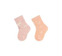 Sterntaler ABS Krabbelsocken Doppelpack Motiv Wal - Baby Stoppersocken - ABS-Motiv auf Spann und Sohle - Krabbelsöckchen - Baby und Kinderstrümpfe, staubrosa, Größe 18