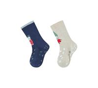 Sterntaler 2er-Pack ABS-Krabbelsocken Weihnachten 21 marine/beige