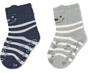 Sterntaler ABS-Krabbelsöckchen DP Bär marine