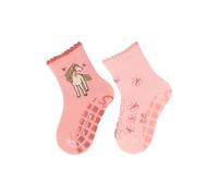 Sterntaler ABS -Socken 2er Pack Pferd für Mädchen - Babysocken mit Anti -Rutsch -Noppen auf der Sohle - Antirutsch Socken für Babys im Set mit Motiv - mattrosa, 18