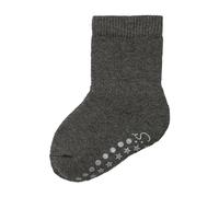 Sterntaler ABS Socken aus Wolle - Kinder Stoppersocken mit Innenfutter - ABS-Motiv auf Sohle - Krabbelsöckchen - Baby und Kinderstrümpfe, dunkelgrau melange, Größe 28