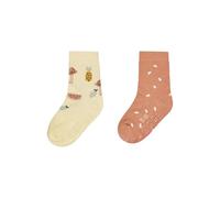 Sterntaler ABS Socken Doppelpack Motiv Flamingo - Baby Stoppersocken - ABS-Motiv auf Sohle - Krabbelsöckchen - Baby und Kinderstrümpfe, vanille, Größe 20
