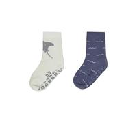 Sterntaler ABS Socken Doppelpack Motiv Rochen und Wellen - Kinder Stoppersocken - ABS-Motiv auf Sohle - Krabbelsöckchen - Baby und Kinderstrümpfe, helltürkis, Größe 22