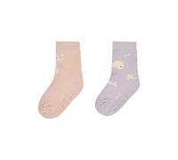 Sterntaler ABS Socken Doppelpack Motiv Seepferd und Fische - Kinder Stoppersocken - ABS-Motiv auf Sohle - Krabbelsöckchen - Baby und Kinderstrümpfe, staubrosa, Größe 26