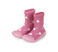 Sterntaler Adventure -Socks Blumen für Mädchen - Babysocken mit Gummisohle - Adventure Socks mit Motiv - purpur, 19-20