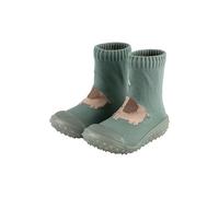 Sterntaler Adventure Socks Elefant - Baby und Kindersocken mit profilierter Gummisohle - bequeme Sockenschuhe aus schnelltrocknendem Material - Jungen Indoor Outdoor Schuhe - steingrün, Größe 26