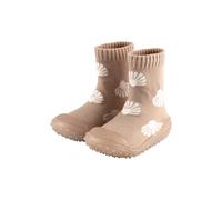 Sterntaler Adventure Socks Muscheln - Baby und Kindersocken mit profilierter Gummisohle - bequeme Sockenschuhe aus schnelltrocknendem Material - Mädchen Indoor Outdoor Schuhe - beige, Größe 22