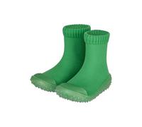 Sterntaler Adventure Socks Uni - Babysocken mit transparenter profilierter Gummisohle, herausnehmbarer Innensohle und hochgezogener Zehenkappe, Grün, Größe 26