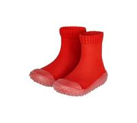 Sterntaler Adventure Socks Uni - Babysocken mit transparenter profilierter Gummisohle, herausnehmbarer Innensohle und hochgezogener Zehenkappe, Rot, Größe 28