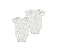 Sterntaler Baby Body Doppelpack Motiv Blätter - Unisex - Body Kurzarm - Jerseybody mit kleinem Esel Emmi Print und Knöpfen im Schritt - Farbe helltürkis - Größe 80