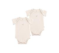 Sterntaler Baby Body Doppelpack Motiv Pünktchen - Unisex - Kurzarm Bodys - Jerseybody mit kleinem Esel Emmi Print und Knöpfen im Schritt - Farbe Natur - Größe 62