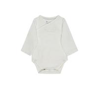 Sterntaler Baby Body - Unisex - Baumwolljersey mit Little Friends Druck - praktischer Wickelverschluss seitlich knöpfbar - Ecru, Größe 68