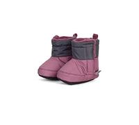 Sterntaler Baby Jungen 2-farbig Babyschuh - Babystiefel, Babystiefelchen - Mid-Top Babyschuh mit rutschfester Kunststoff Sohle - brombeer, 18
