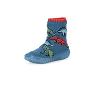 Sterntaler Baby Jungen Adventure Socks Kinder Adventure-Socks Dinos Strümpfe - Wasserfeste Socken - mit Dino Motiv und Gummisohle - mittelblau, 19/20