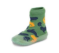 Sterntaler Baby - Jungen Adventure-socks Wale Hausschuh-Socken, Grün, 19/20 EU