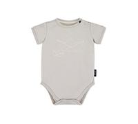 Sterntaler Baby Jungen Baby Body Kurzarm Boot Body - Baumwollbody Baby, Baby Bodysuits, mit Aufdruck und Knopfleiste - waschbar - lichtgrau, 62