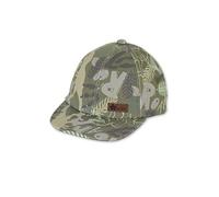 Sterntaler Baby Jungen Baby Cap Baseball-Cap Dinosaurier - Baby Baseball Cap, Kinder Basecap - aus Baumwolle - dunkelgrün, 45