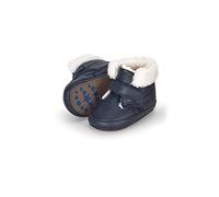Sterntaler Baby Jungen Baby-Schuh Uni - Babystiefel, Babystiefelchen - Mid-Top Babyschuh mit Kunststoff Sohle rutschfest - marine