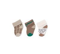 Sterntaler Baby Jungen Baby Socken Erstlingssocken 3er Pack Krokodil - Socken Baby, Babysöckchen, Babysocken - aus Baumwolle - beige,