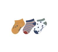 Sterntaler Baby Jungen Baby Socken Sneaker-Söckchen 3er Pack Socken Baby, Babysöckchen gelb, 18