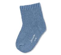 Sterntaler Baby - Jungen Baby Socken Söckchen Uni Wolle, Mittelblau, 30