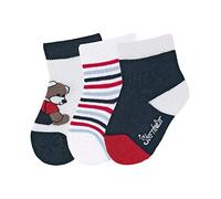Sterntaler Baby-Jungen Söckch.3er-Pack Bär Socken, Marine, 14