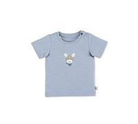 Sterntaler Baby Jungen Baby T Shirt GOTS Kurzarm Shirt Esel Emmi - Baby T-Shirt, Baby Shirt, Baby Kurzarmshirt - aus Baumwolle - bleu, 74