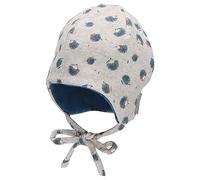 Sterntaler Baby Jungen Beanie Baby Beanie Igel Mütze - Beanie Baby, Kinderbeanie - gefüttert mit Baumwoll Fleece - hellgrau, 43