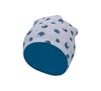 Sterntaler Baby Jungen Beanie Baby Slouch-Beanie Igel Mütze - Beanie Baby, Kinderbeanie - gefüttert mit Baumwoll Fleece - hellgrau, 45