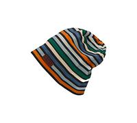 Sterntaler Baby Jungen Beanie Baby Slouch-Beanie Streifen Mütze - Beanie Baby - aus bedrucktem Sweat mit Streifen - Marine, 49