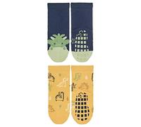 Sterntaler Baby-Jungen Doppelpack Drache+Dinos ABS Söckchen, Marine, 20, 8002222