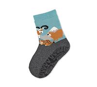 Sterntaler Baby-Jungen FLI Soft Bergtiere Hausschuh-Socken, Anthrazit Mel, 18