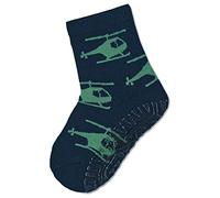 Sterntaler Baby Jungen Fliesen Socken Baby FLI AIR Hubschrauber Strümpfe - Fliesen Rutsch Socken Baby - mit Hubschrauber Motiv - marine, 17/18