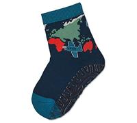 Sterntaler Baby Jungen Fliesen Socken Baby FLI Soft Planet Strümpfe - Fliesen Rutsch Socken Baby - mit Planet Motiv und Vollplüsch - marine, 18
